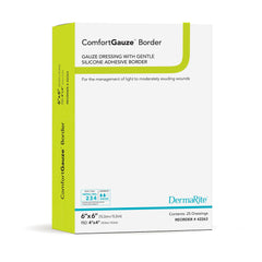 GAUZE, BORDERED COMFORTGAUZE 6X6" (25/BX)