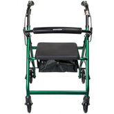 WALKER, ROLLATOR LTWT FOLDING ALUM W/6" WHLS GRN 300LB