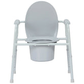 COMMODE, N/FLD STL FRAME 350LBS (4/CS)