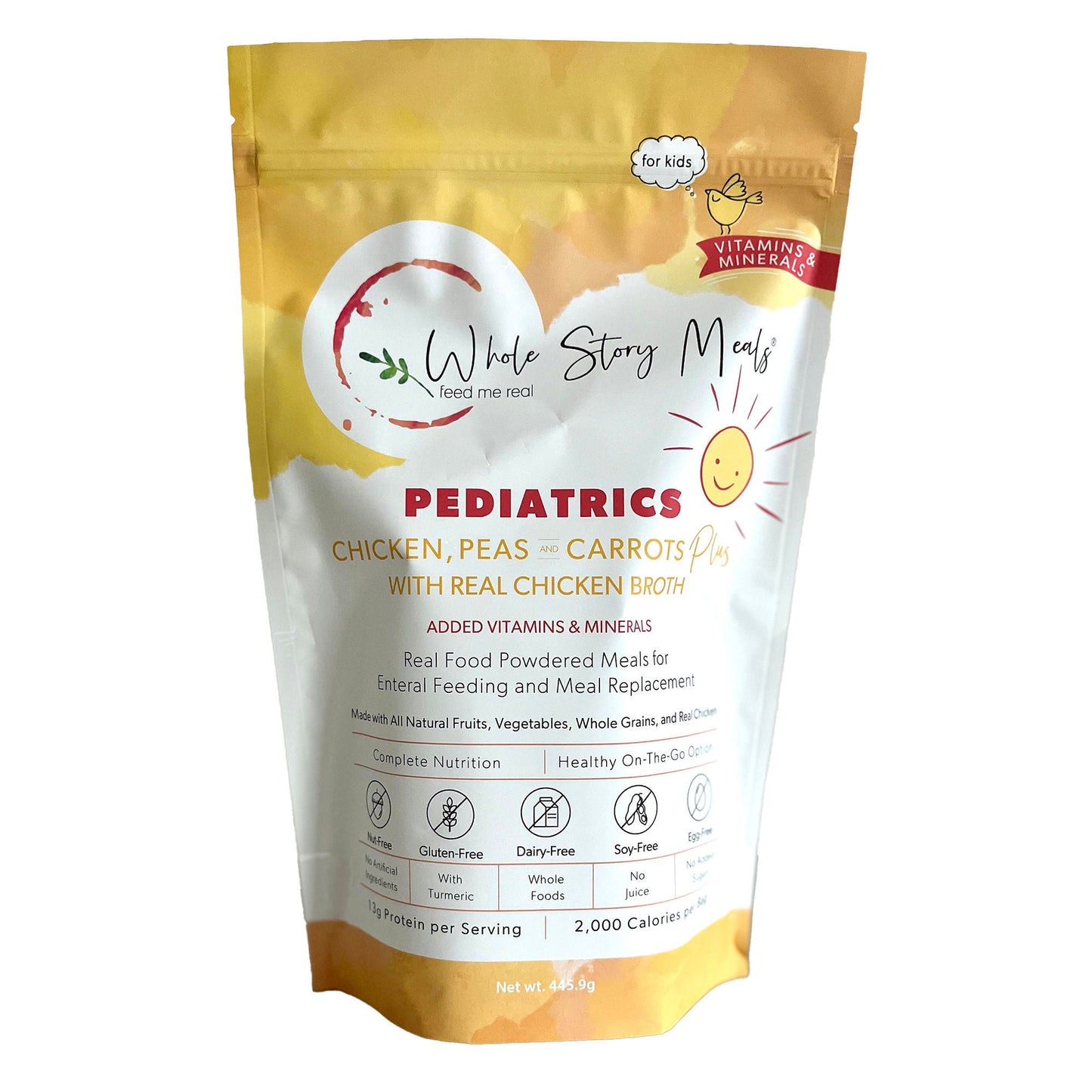 FOOD, POWDERED CHICKEN/PEAS/CARROTS + PED (30/CS)