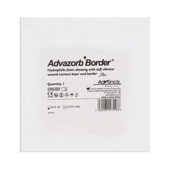 DRESSING, WOUND ADVAZORB BORDER STR FM 6"X6" (10/BX)