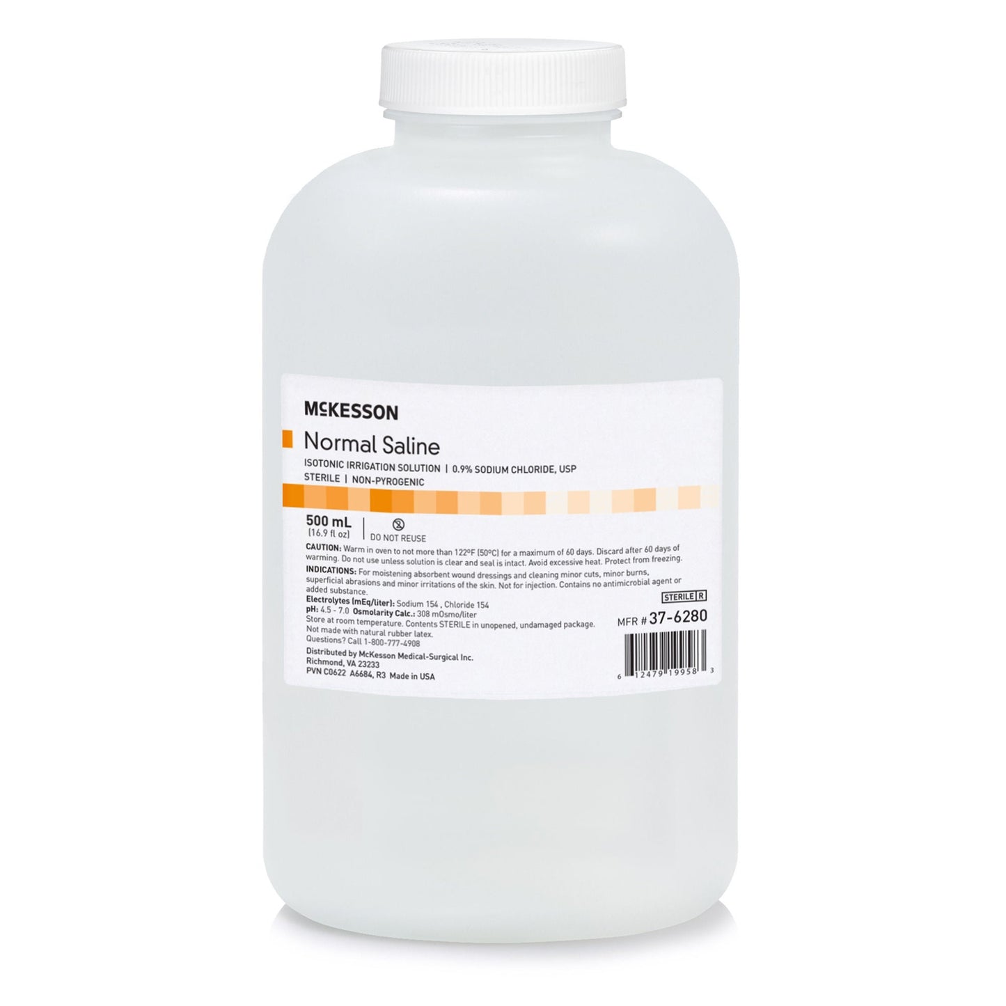 SALINE, IRR SOL 0.9% 500ML (18/CS) MGM37