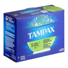 TAMPON, TAMPAX SUPR FLSHBL (40/BX 12BX/CS)