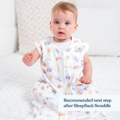 BLANKET, WEARABLE SLEEPSACK MULTI JUNGLE LG (4/CS)