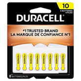 BATTERY, F/HEARING AID SZ10 (8/PK 6PK/BX 10BX/CS)
