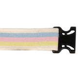 BELT, GAIT STRIPE/DERLIN BUCKLE PASTEL 60" (48/CS)