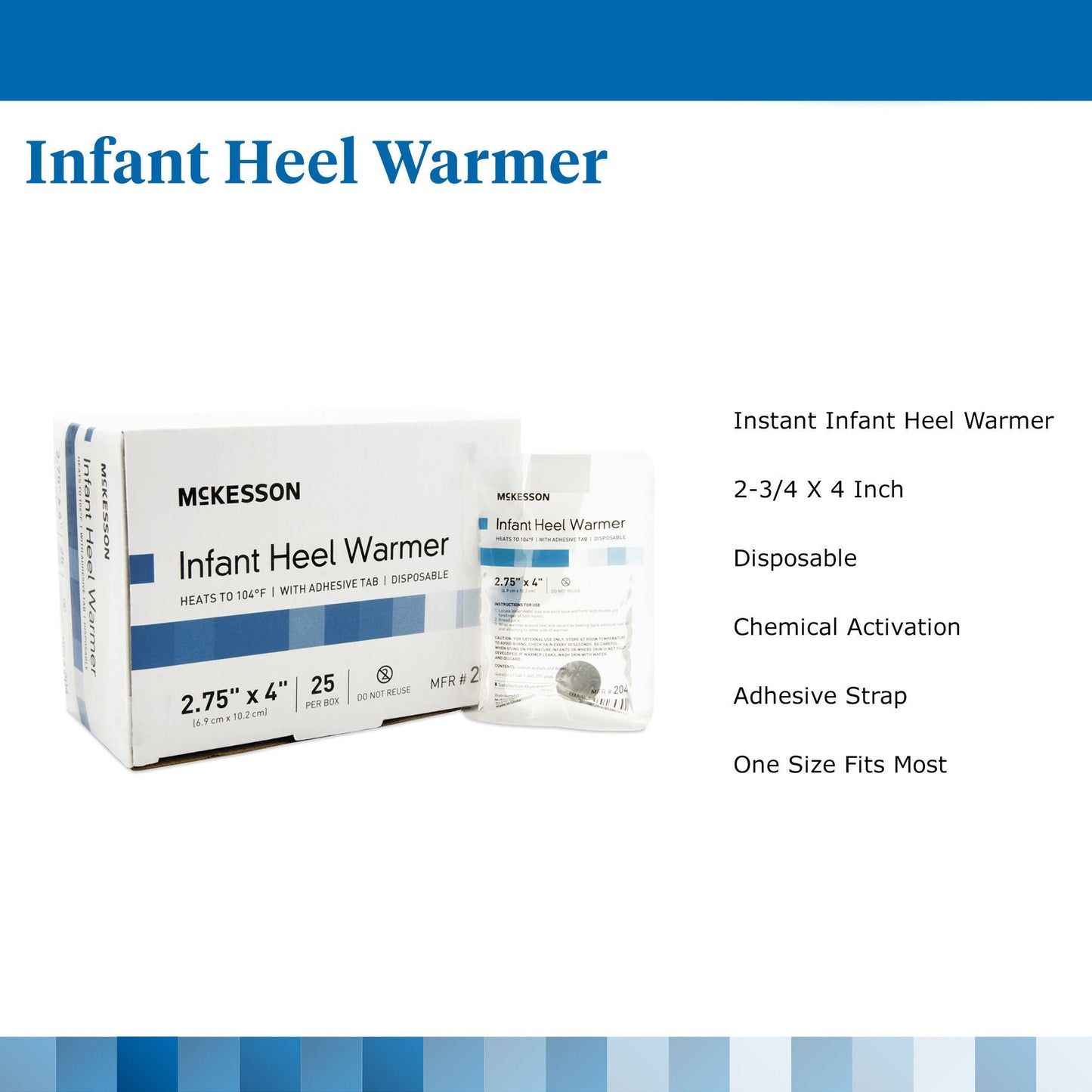 WARMER, HEEL INF LF 2.75"X4" (25/BX 4BX/CS)