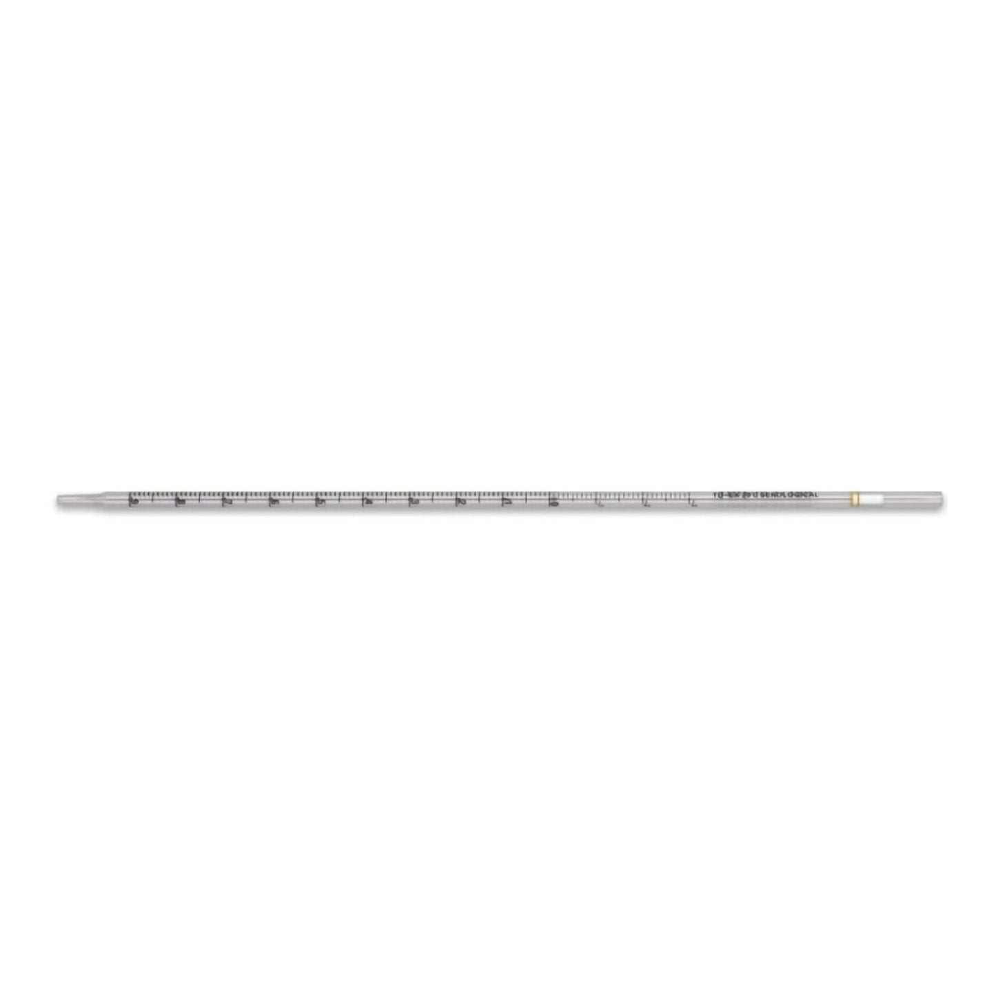 PIPETTE, SEROLOGICAL STD TIP STR YLW BAND 275MM 1ML (500/CS)