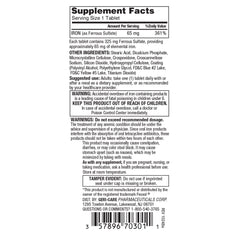 FERROUS SULFATE, 5G 325MG (100/BT 12BT/CS)