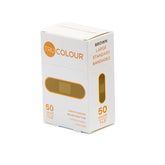 BANDAGE, STD ADH LF BRN SKIN TONE ORG BX 1X3" (50/BX 24BX/CS