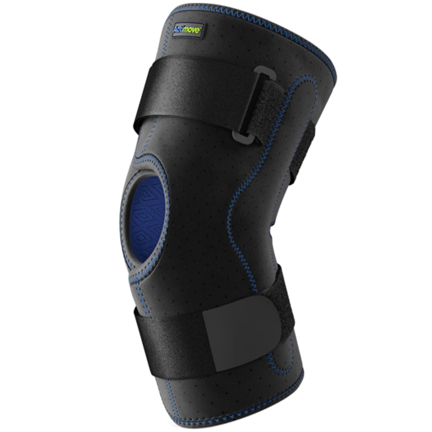 KNEE BRACE, WRAP AROUND SIMPLEHINGED BLK 2XLG 22"-24"