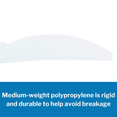 KNIFE, PLASTIC MED WGHT WHT 6.5" (1000/CS)