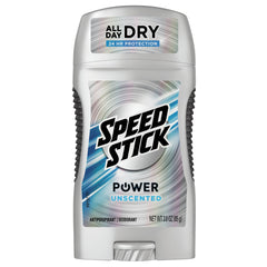 DEODORANT, ANTI-PERSPIRANT SPEEDSTICK UNSCENTED 3OZ (12/CS)
