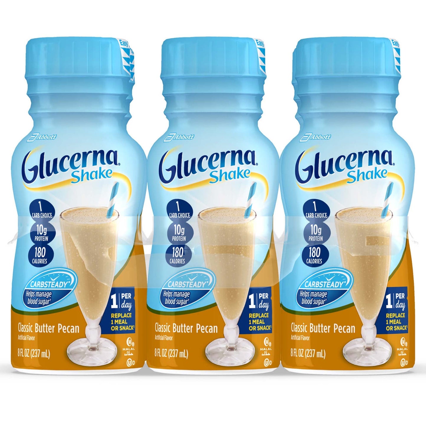 GLUCERNA SHAKE, RTD BUTTER PECAN 8OZ (24/CS)