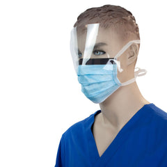 MASK, SURG W/EYESHLD TIES ASTM1 (50/BX 4BX/CS)