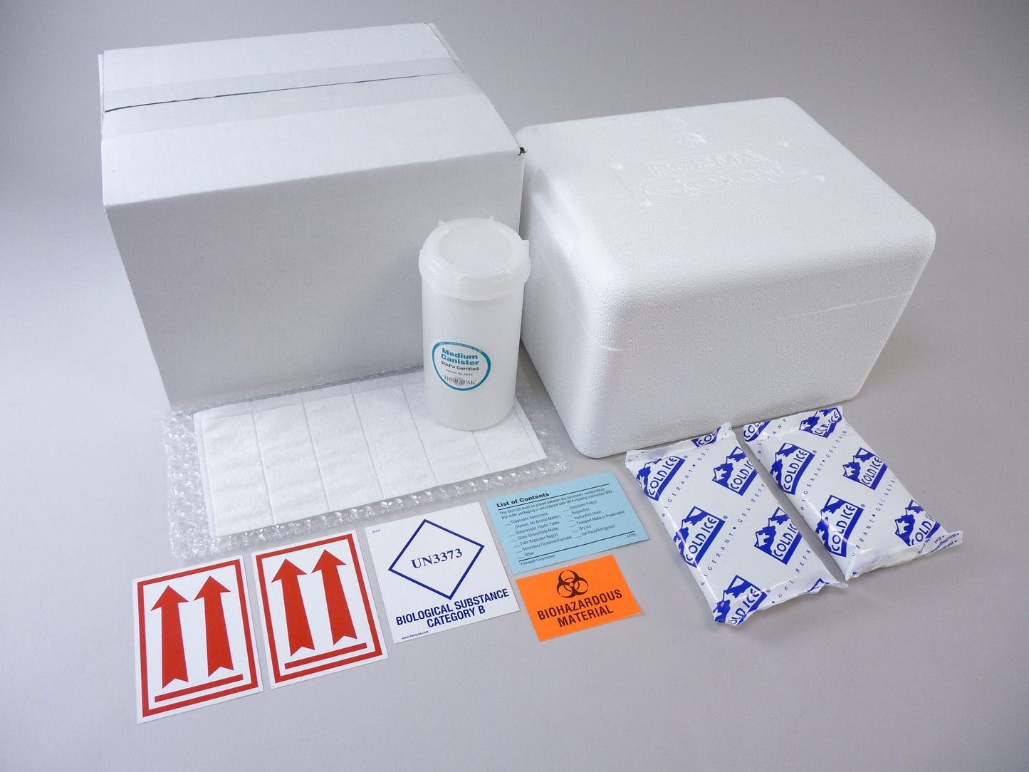 BOX, SHIPPER CATEGORY B REFRIGERATED W/95KPA CANISTER (12/CS