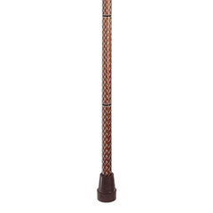 CANE, FOLDING WALKING STICK SWITCH STICKS ENGRAVED COGNAC
