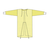 GOWN, PROCEDURE N/S YLW XLG 50" (10/BG 10BG/CS)