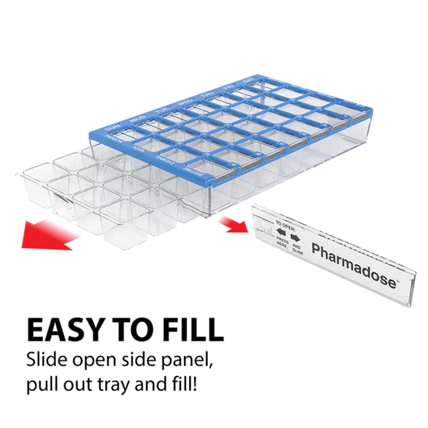 ORGANIZER, PILL MEDISET 28POCKET (6/CT)
