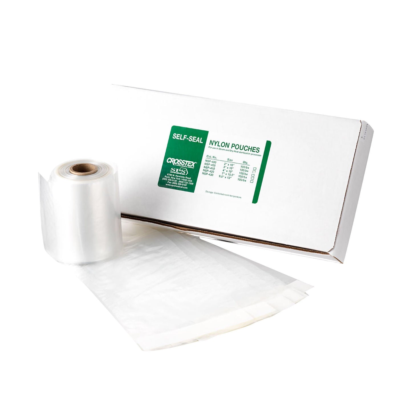 POUCH, SELF SEAL NYL 4"X10" (100/BX)