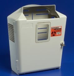 ENCLOSURE, SHARPS WALL 3GAL W/VIEW PORTS (1/CS)