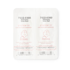 EARSTUD, BALL 3MM STAINLESS STEEL