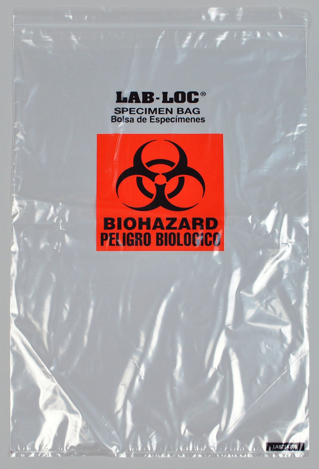 BAG, SPECIMEN CLR BIO ZIP 14X20 2MIL (50/PK 5PK/CS)