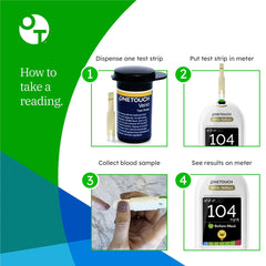 TEST STRIP, BLD GLUC ONE TOUCHVERIOI (100/BX)