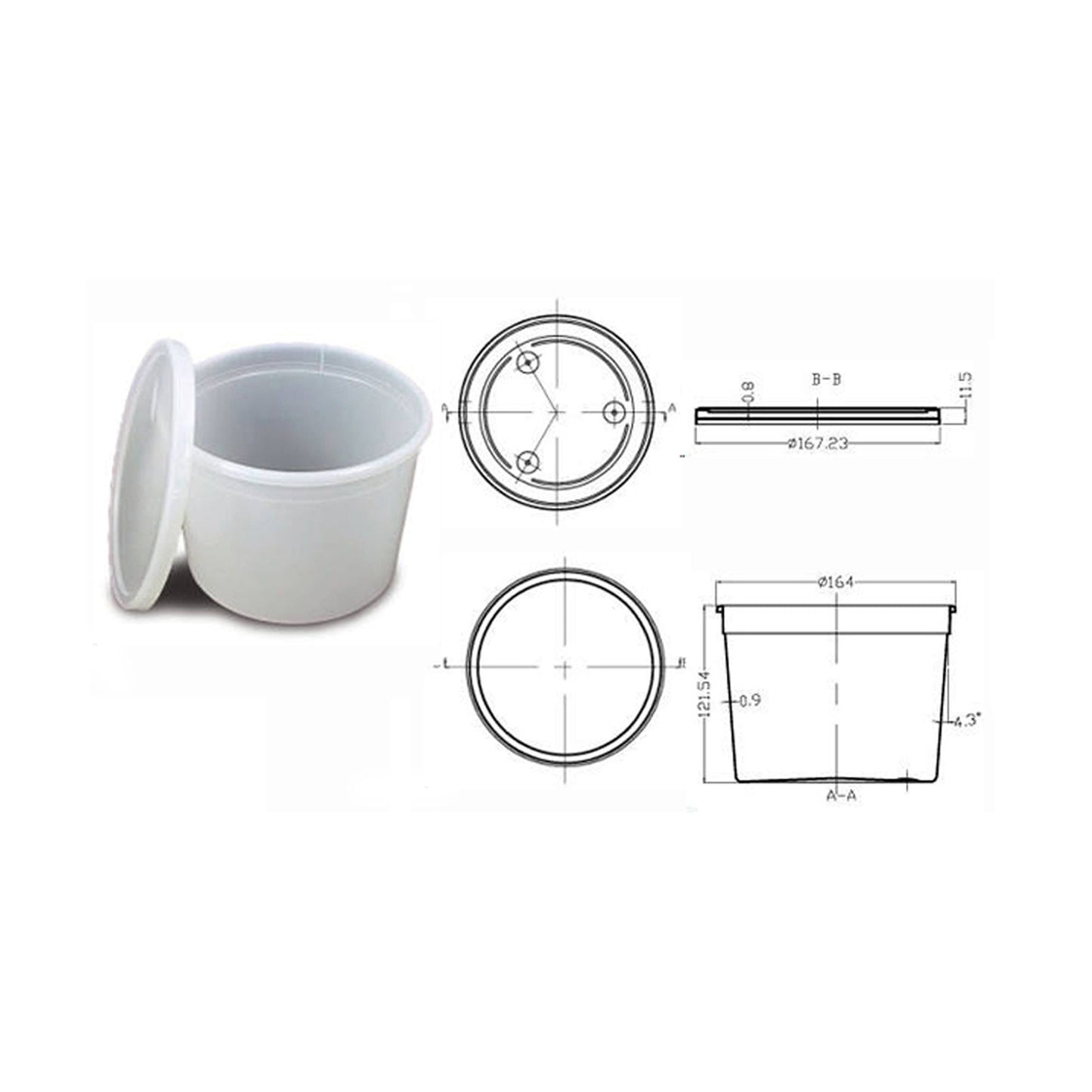 CONTAINER, PATHOLOGY W/LID 64OZ (50/CS)