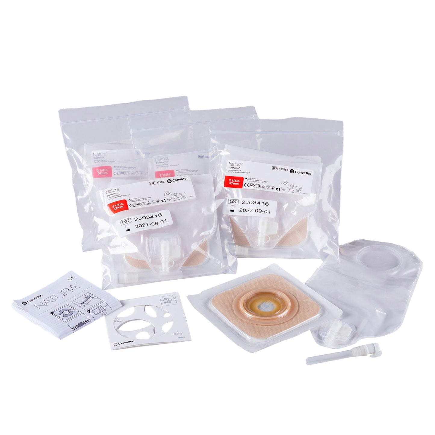 POST OP KIT, UROSTOMY LOW PRESS DURAHESIVE CTF 57MM (5/BX)