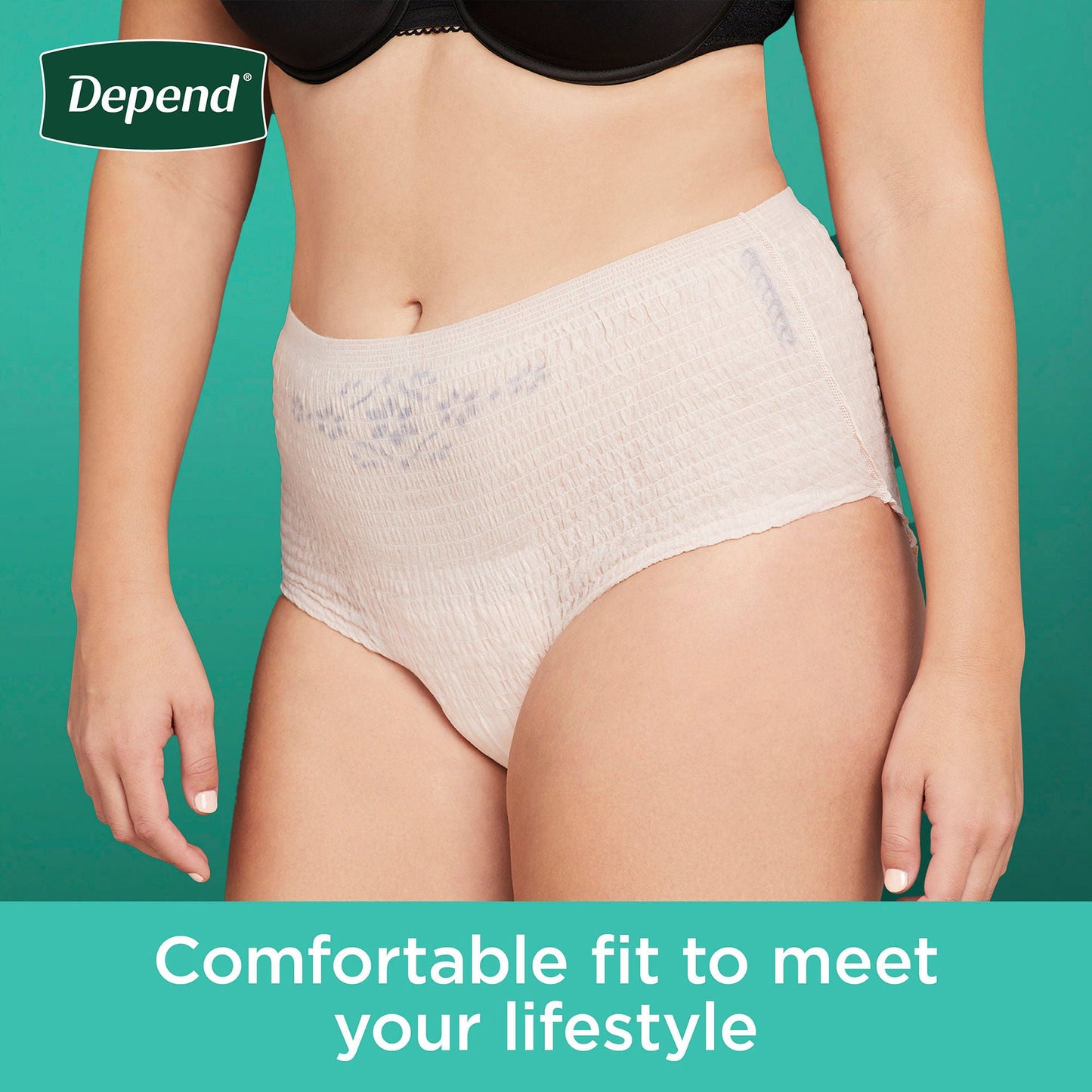UNDERWEAR, DEPEND MAX ABSRB BLUSH WMN XLG (15/PK 2PK/CS)