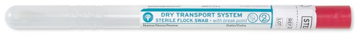 SWAB, HYDRAFLOCK STR DRY W/TRANS TU & CAP 6" (100/BX 5BX/CS)