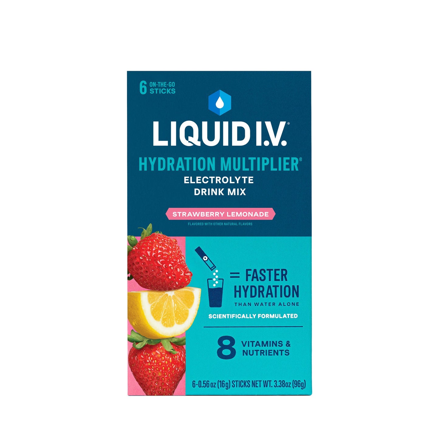 LIQUID IV, PDR HYDRATION STRWBRY LEMONADE (6/PK 12PK/CS)