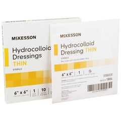 DRESSING, HYDROCOLLOID THIN STR 6"X6" (10/BX 20BX/