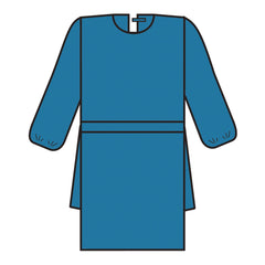 GOWN, COVER BLU XLG (10/PK 10PK/CS)