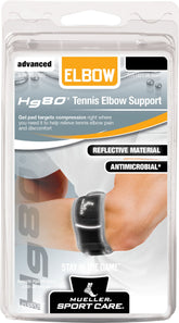 ELBOW BRACE, TENNIS PREMIUM HG80 LF BLK SM/MED