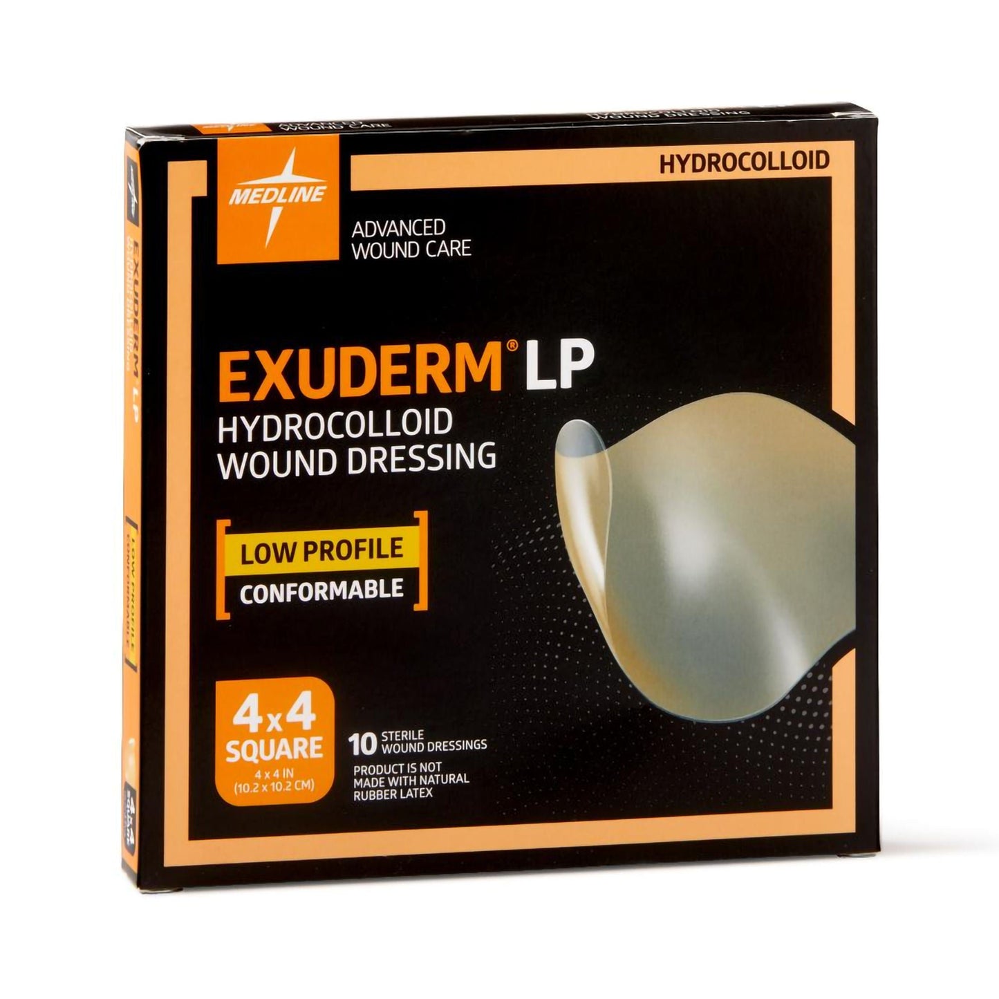 DRESSING, EXUDERM LP 4X4 HYDRO(10/BX)