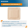 FOAM, ADH SIL W/BORDER 4"X4" (10/BX 20BX/CS)