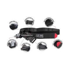 TOURNIQUET, COMBAT APPLICATION1HAND RED TIP BLK