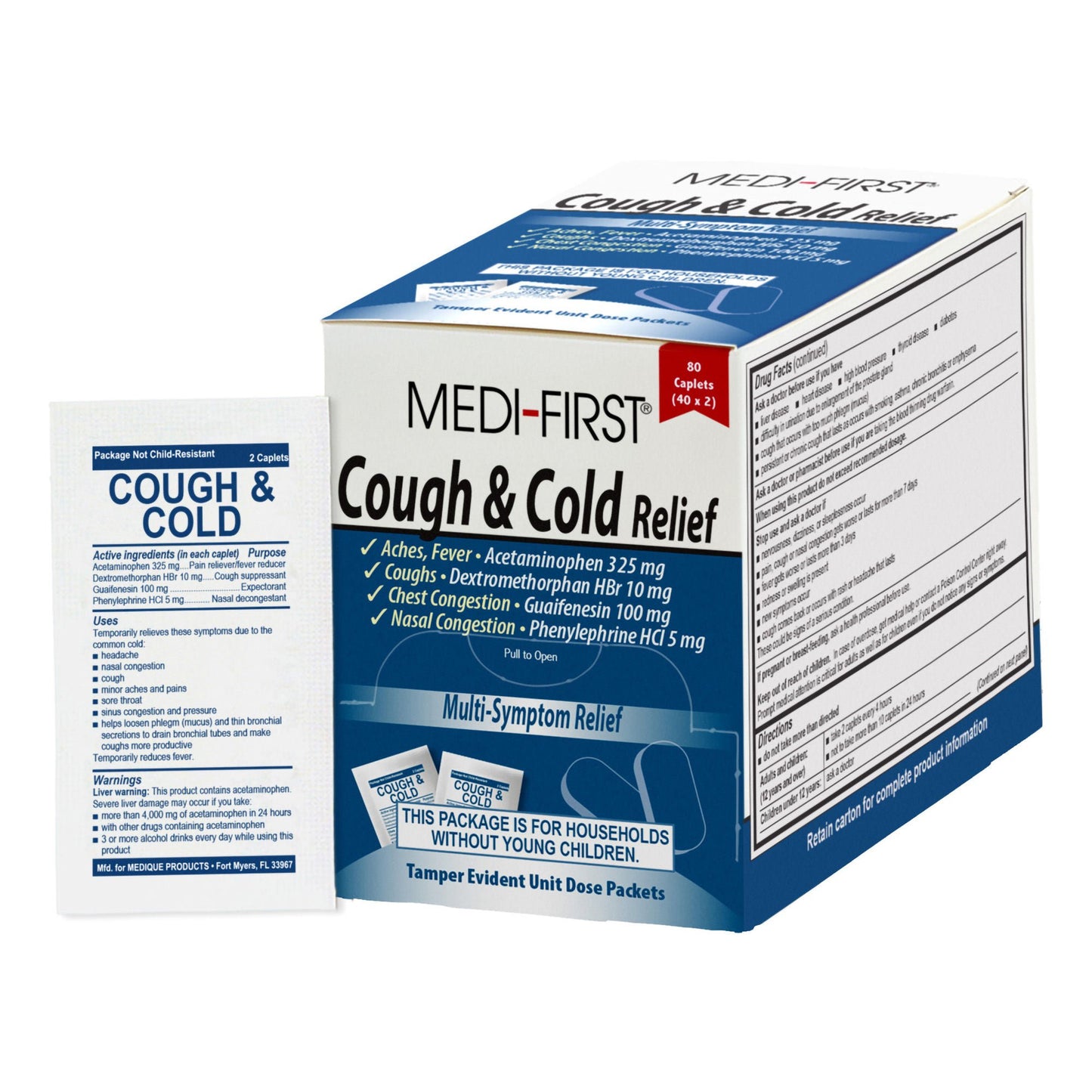 COUGH & COLD RELIEF, TAB 325MG(80/BX 24BX/CS)