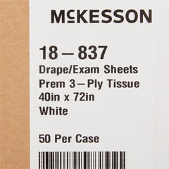 SHEET, DRAPE 3PLY WHT 40X72 (50/CS)