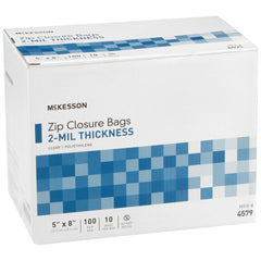 BAG, ZIP LOCK 5"X8" (100/PK 10PK/BX 4BX/CS)