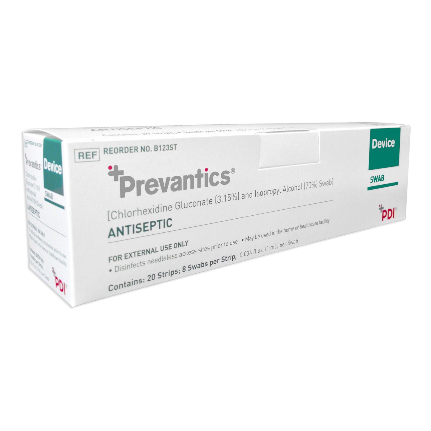 SWAB, DEVICE PREVANTICS ANTISEPTIC 1ML (160/BX 10BX/CS)