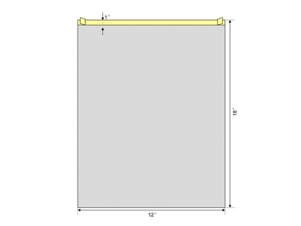 DRAPE, SURG CLEARVIEW STR 12"X18" (10/PK 4PK/CS)