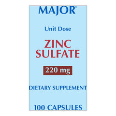 ZINC SULFATE, CAP 220MG UD (100/BX)