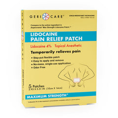 LIDOCAINE, PATCH PAIN RELIEF MAX 4% (6/BX 24BX/CS)
