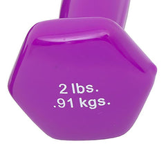 WEIGHT, DUMBBELL VYNL 2LB D/S