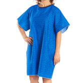 GOWN, TIE BCK UNIV BLU ADLT