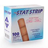 BANDAGE, ADHSV FLEX STAT STRIP3/4"X3" (100/BX) DERSCI
