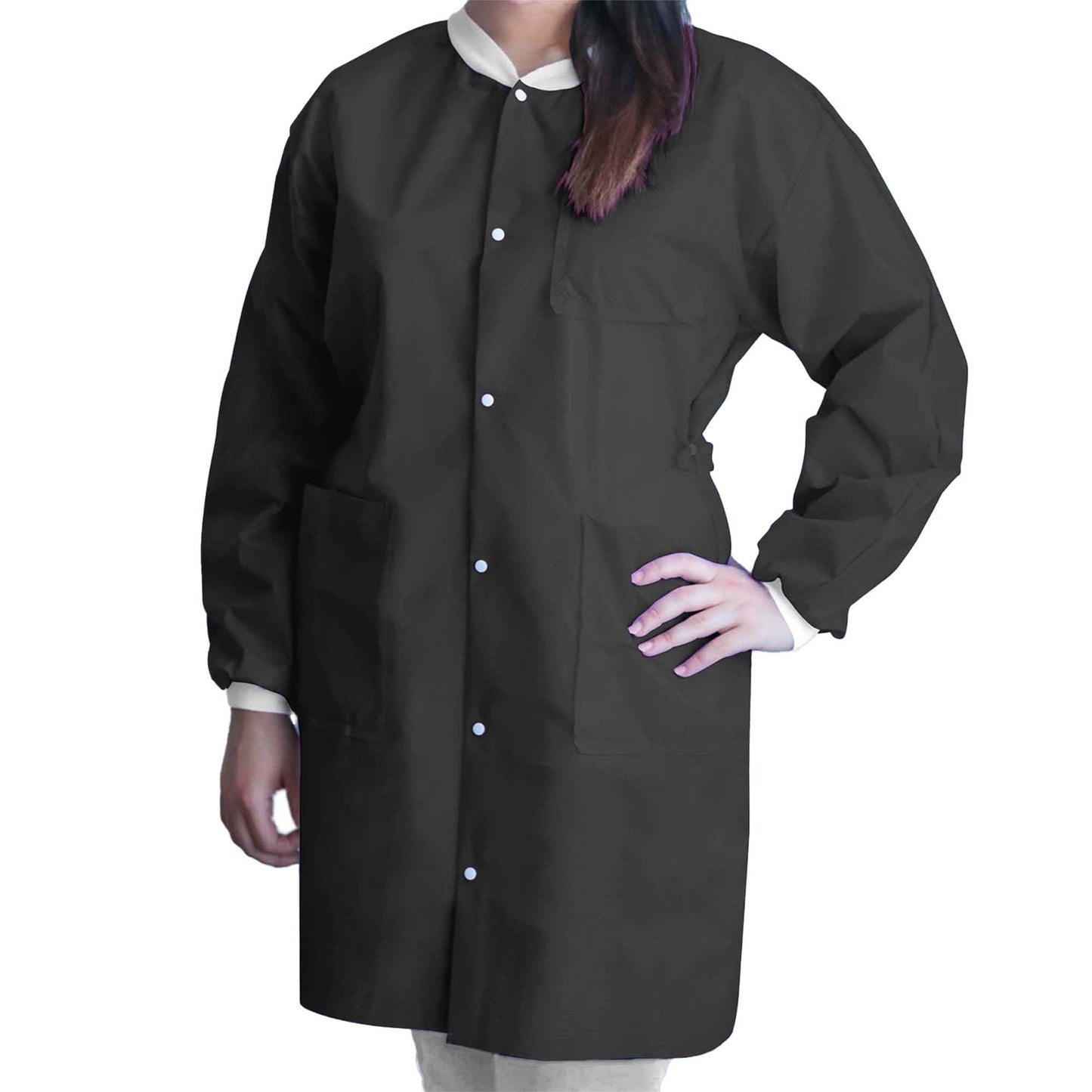 COAT, LAB FITME BLK XLG (10/BG5BG/CS)